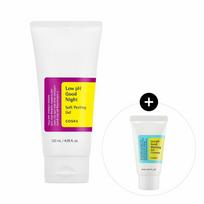 COSRX Low pH Good Night Soft Peeling Gel 120mL Special Set (+Good Morning Gel Cleanser 20mL) white
