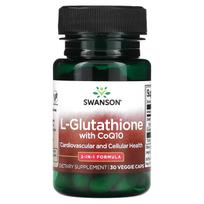Swanson, l-Glutathione, CoQ10, 30 Veggie Capsules