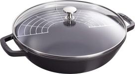 staub Keptuvė Juoda Abiem Rankomis Emaliuotas Puodas Suderinamas su IH Japonijos Specialybė  Multi 30cm  [Įgaliotas Produktas] 40511-344 juoda
