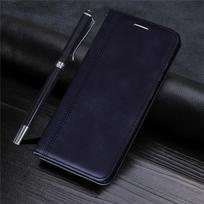 Prabangus odinis piniginės atverčiamas telefono dėklas, skirtas Samsung Galaxy S23 Ultra S22 S21 S20 FE Plus A04S A14 A24 A34 A54 A23 A33 A53 A13 A22 A32 A52 A72 minkštas dangtelis For Samsung Galaxy A23 juoda