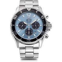Orient TRN-TX0206L („Sports Orient Mako“ saulės energija varomas vyriškas metalinis chronografas) Apvalus laikrodis sidabrinis