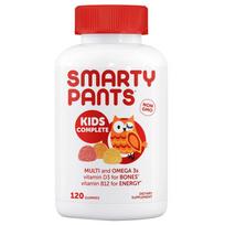 Smarty Pants Vitaminai Vaikams Pilnas Multivitaminas + Omega 3 Gumos, 120 tablečių, 1 vnt.