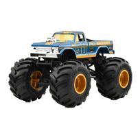 Hot Wheels Bigfoot (50th Anniversary) Monster Truck, 1:24 Scale, Vehicle Model, Ages 3 and Up, Blue, JCC91 black