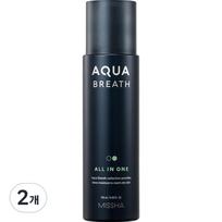 Missha Vyrams Aqua Breath Viskas viename, 195ml, 2 vnt. black
