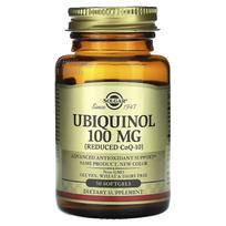 Ubiquinol (Sumažintas CoQ10), 50 minkštųjų kapsulių (100 mg kiekviename minkštajame kapsulėje)