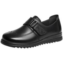 Red Dragonfly Women's Soft Leather Mom Shoes 37 black