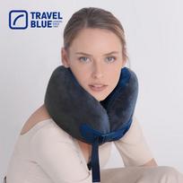 Lanlv Memory Foam U-shaped Travel Neck Pillow mėlyna