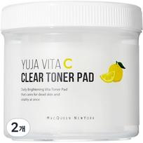 McQueen New York Yuzu Vita Sea Clear Toner Pads, 100 pieces, 2 pieces white