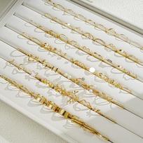 17KM 68Pcs/set Butterfly Leaf Ring Set Pearl Crystal Gold Rings for Women Jewelry Accessories beige