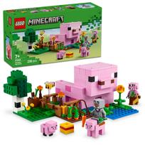 LEGO Minecraft Paršelio namelis Žaidimų blokas789Pradinės mokyklos žaidimas 21268 pink