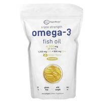 Triple Strength Omega-3 Fish Oil Lemon 240 Softgels (1,400Mg per Softgel)