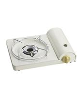 BRUNO Slim Portable Gas Stove, Ideal for Camping, Yakiniku, Outdoor Activities, and Disaster Preparedness, Stylish and Cute, Ivory, BOE095-IV white