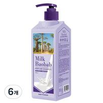 Milk Baobab Shampoo Baby Powder Scent, 500ml, 6 pcs. gray