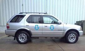 Honda Passport 1997-2002 - Listwy chrom boczne drzwi chromowane ochronne