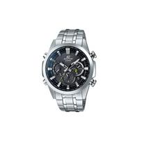 Casio EDIFICE 100M Waterproof Analog Quartz Movement Stainless Steel Strap Japanese and Korean Watch Men's Watch Black Dial EQW-T630YD-1A juoda