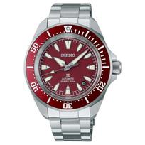 SEIKO prospex serija 200 metrų atsparumas vandeniui Automatinis Plieninė apyrankė vyriškas laikrodis raudonas ciferblatas SBDY129 raudona