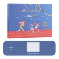 Marathon Race Bib Album pink