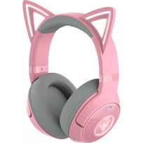 Razer Kraken Kitty V2 BT Quartz Pink belaidės žaidimų ausinės, skirtos žaidimams ir pokalbių platinimui, leidžiančios išreikšti savo individualumą su kate rožinė