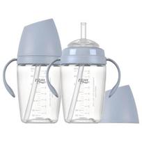 TGM Tritan rice straw cup 240ml, cotton blue, 2 pcs. white