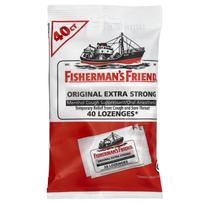 Fisherman'S Friend, Mentolio kosulį malšinančios pastilės, Originalios Extra Strong, Pastilės 40 pastilių