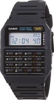 Casio Standard CA-53W-1Z Vyriškas Vintažinis Skaičiuotuvas Skaitmeninis Dervos Apyrankė Laikrodis Juodas gray
