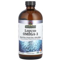 Gamtos atsakymas, skystos omega-3, giliavandenių žuvų taukai EPA/DHA, apelsinų skonis, 16 fl uncijų (480 ml)