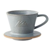 Kalita Mino Ware x Wave Dripper MI 155 Dripper Ceramic cups 1-2 (Sand Gray) gray