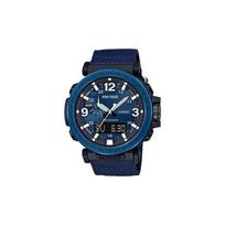 Casio PRO TREK Serija-PRG Serija Lauko Alpinizmo Kvarcinis Mechanizmas Drobės Dirželis Japonų ir Korėjiečių Laikrodis Vyriškas Laikrodis Mėlynas Ciferblatas PRG-600YB-2 mėlyna