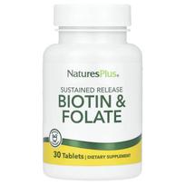 NaturesPlus, Extended-Release Biotin & Folic Acid, 30 Tablets
