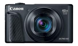 „Canon“ kompaktiškas skaitmeninis fotoaparatas PowerShot SX740 HS juodas, 40x optiškai suderinamas PSSX740HSBK priartinimas / 4K vaizdo įrašas / „Wi-Fi“ juoda