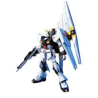BANDAI SPIRITS HGUC Mobile Suit Gundam Char's Counterattack Nu Gundam 1/144 Scale Color-Coded Plastic Model Kit balta