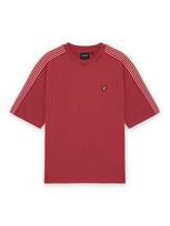 Lyle & Scott Marškinėliai spanguolių spalva / balta