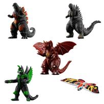 BANDAI Godzilla Tikrojo Atakavimo Enciklopedija Kramtomoji Gumos Saldainio Žaislo Rinkinys -Naujas Atvykėlis- [Dėžutė 8] black
