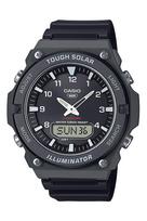CASIO Collection Tough Solar Laikrodis AQ-S820W-1AJF Vyriškas Juodas, Įkvėptas Aviacijos, Atsparus Vandeniui Iki 10 ATM juoda