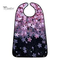 Elderly Bib Adult Adjustable Waterproof Foldable Polyester Saliva Towel Eating Clothes Protecting Daily Use D gray