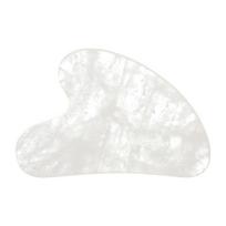 Clean Skin Club, Gua-Sha raižytas akmuo, baltasis kvarcas, 1 vnt. white