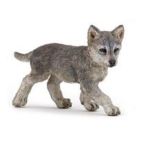 Papaw Wolf Cub Figure 50162, 1 piece, popular toys in Korea gray