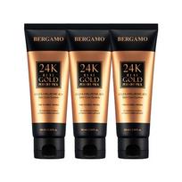 Bergamo Real Gold Collagen Peel Off Pack 100ml pore pack, 1 pack, 3 packs black