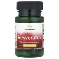 Swanson, Resveratrolis, 100 mg, 30 kapsulių