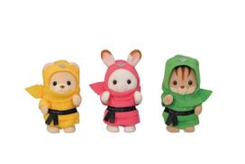 Sylvanian Families Seasonal [Baby Ninja Trio] C-66 ST Mark Certification 3 years old and up Toy Dollhouse Sylvanian Families EPOCH raudona