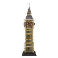 Frandy Nanoblock Landmark didelis pastatas britų Big Ben SM9920, mišrios spalvos, populiarūs Korėjos žaislai beige