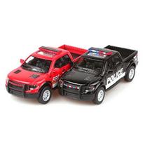 Kins Mart Ford F-150 SVT Raptor policijos / ugniagesių gelbėtojas, atsitiktinis korėjiečių žaislas black