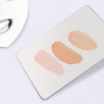 Makiažo maišymo paletė, lūpų paletė, dvipusių spatulių rinkinys, didelis, mažas, 1 vnt. beige