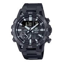 platintojas CASIO EDIFICE Bluetooth Mobile Link Išmaniojo telefono nuoroda Lenktyninis chronografas Juodas metalas [Ribotas modelis] ECB-40BK-1ADF [Prekė] black