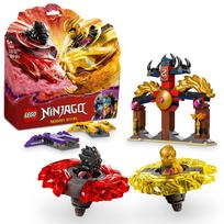 LEGO Ninjago Drakono Spinjitzu mūšio rinkinys Žaislinis kaladėlės edukacinis678Mūšio robotas 71826 black