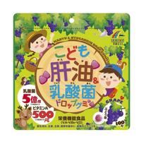 UNIMAT RIKEN Kodomo Kanyu + LactoBacillus marmeladas vaikams su vitaminais ir laktobacilomis vaikams, 100 tablečių