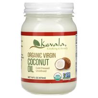 Kevala, Ekologiškas pirmojo spaudimo kokosų aliejus, 16 fl oz (473 ml) beige