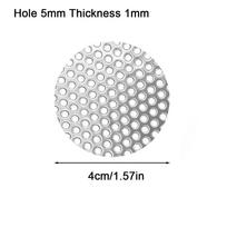 1 mm 304 nerūdijančio plieno perforuoto tinklelio filtro plokštelė, sūkurinio nutekėjimo dangteliai, metaliniai nutekėjimo dangteliai, augalų atramų apsauginis kilimėlis