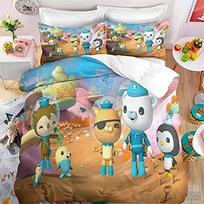 Admire Cartoon Octonauts Love Child Duvet Cover Set HD Comforter Cover for Kids Bedding Sets Bedclothes Bedroom Decor AU Queen 210x210cm