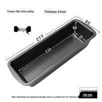 MDNG Non-stick Rectangular Loaf Pan Set (3-Pack) black